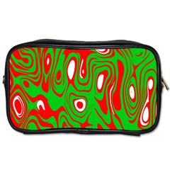 Red-green Toiletries Bag (one Side) by nateshop