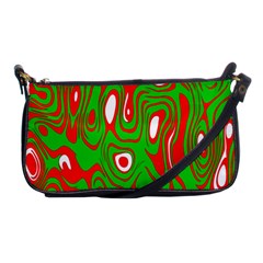 Red-green Shoulder Clutch Bag by nateshop