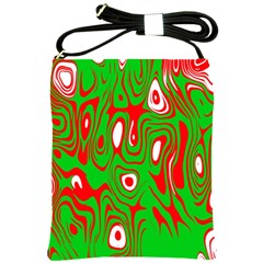 Red-green Shoulder Sling Bag by nateshop