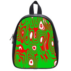 Red-green School Bag (small) by nateshop