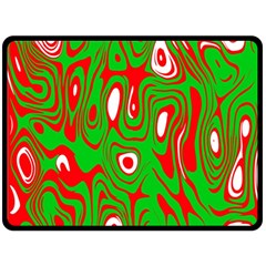 Red-green Fleece Blanket (large)  by nateshop