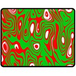 Red-green Fleece Blanket (Medium)  60 x50  Blanket Front