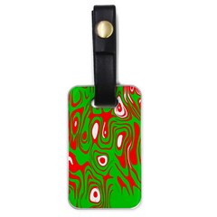 Red-green Luggage Tag (one Side) by nateshop