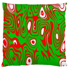 Red-green Large Cushion Case (one Side) by nateshop