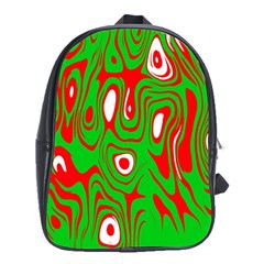 Red-green School Bag (xl) by nateshop