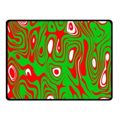 Red-green Double Sided Fleece Blanket (small)  by nateshop