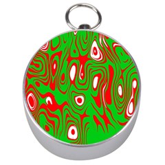 Red-green Silver Compasses by nateshop