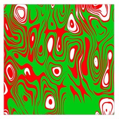 Red-green Square Satin Scarf (36  X 36 ) by nateshop