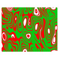 Red-green Double Sided Flano Blanket (medium)  by nateshop