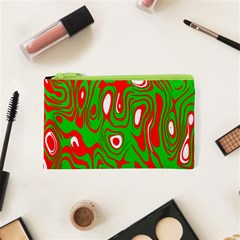 Red-green Cosmetic Bag (xs) by nateshop