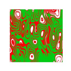 Red-green Square Satin Scarf (30  X 30 ) by nateshop