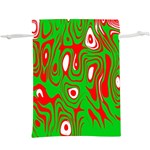 Red-green  Lightweight Drawstring Pouch (XL) Back