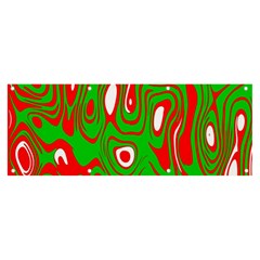 Red-green Banner And Sign 8  X 3  by nateshop