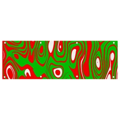 Red-green Banner And Sign 9  X 3  by nateshop