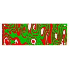 Red-green Banner And Sign 6  X 2 