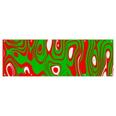 Red-green Banner And Sign 12  X 4  by nateshop