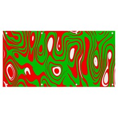 Red-green Banner And Sign 8  X 4  by nateshop