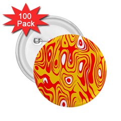 Red-yellow 2 25  Buttons (100 Pack)  by nateshop