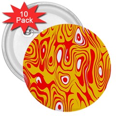 Red-yellow 3  Buttons (10 Pack)  by nateshop