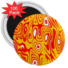 Red-yellow 3  Magnets (100 Pack) by nateshop