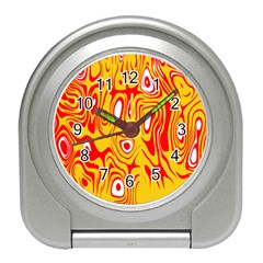 Red-yellow Travel Alarm Clock by nateshop