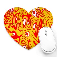 Red-yellow Heart Mousepads by nateshop