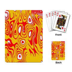 Red-yellow Playing Cards Single Design (rectangle) by nateshop