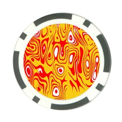 Red-yellow Poker Chip Card Guard by nateshop