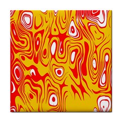 Red-yellow Face Towel by nateshop