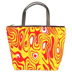 Red-yellow Bucket Bag by nateshop