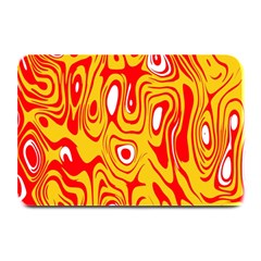 Red-yellow Plate Mats by nateshop