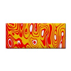 Red-yellow Hand Towel by nateshop