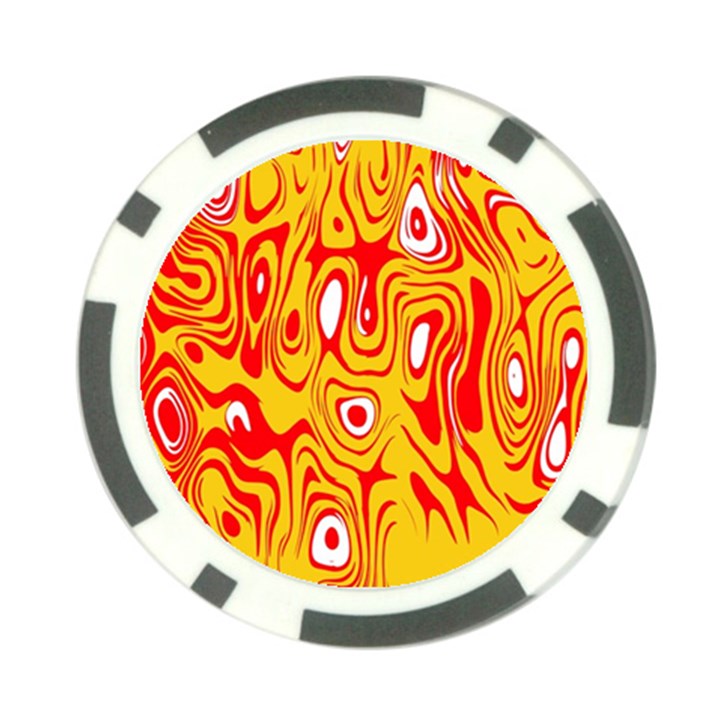 Red-yellow Poker Chip Card Guard (10 pack)