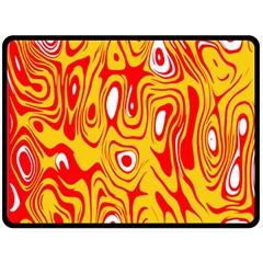 Red-yellow Fleece Blanket (large)  by nateshop