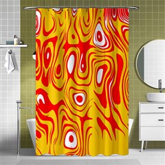 Red-yellow Shower Curtain 48  X 72  (small)  by nateshop