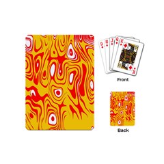 Red-yellow Playing Cards Single Design (mini) by nateshop