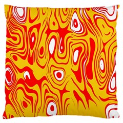 Red-yellow Large Cushion Case (one Side) by nateshop