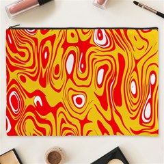 Red-yellow Cosmetic Bag (xxxl) by nateshop