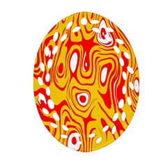 Red-yellow Ornament (oval Filigree) by nateshop