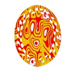 Red-yellow Ornament (Oval Filigree) Front