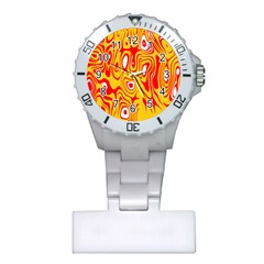 Red-yellow Plastic Nurses Watch by nateshop