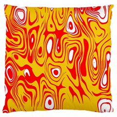 Red-yellow Standard Flano Cushion Case (one Side) by nateshop