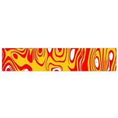 Red-yellow Small Flano Scarf by nateshop