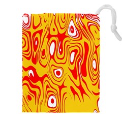 Red-yellow Drawstring Pouch (4xl) by nateshop