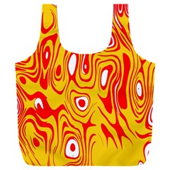 Red-yellow Full Print Recycle Bag (xxxl) by nateshop