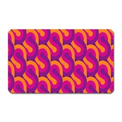 Retro-pattern Magnet (rectangular) by nateshop