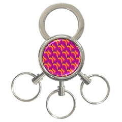 Retro-pattern 3-ring Key Chain by nateshop