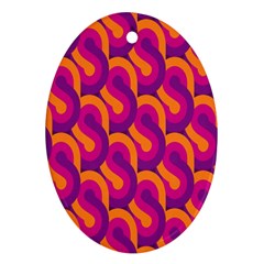 Retro-pattern Oval Ornament (Two Sides)