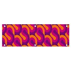 Retro-pattern Banner And Sign 6  X 2  by nateshop