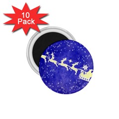 Santa-claus-with-reindeer 1 75  Magnets (10 Pack)  by nateshop